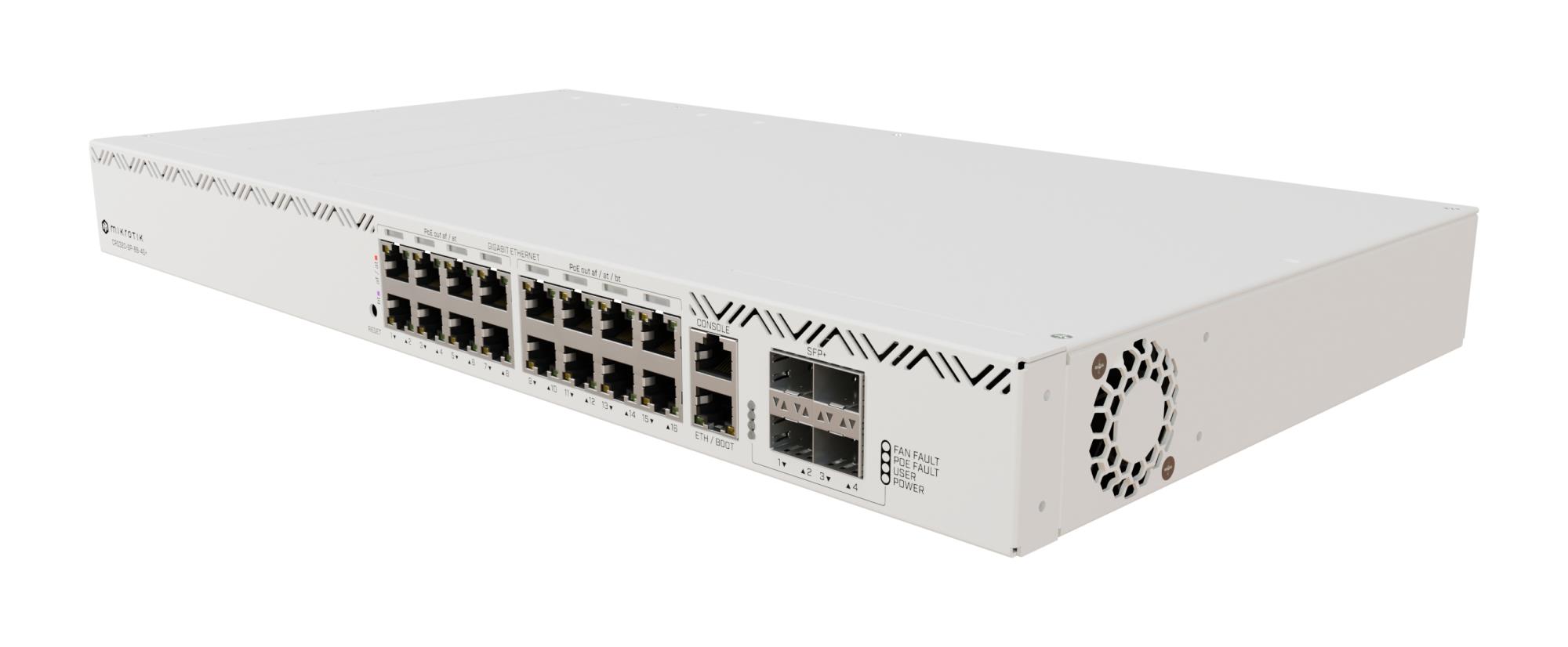 Kommutaator MIKROTIK CRS320-8P-8B-4S+RM 17x10/100/1000Base-T 4xSFP+