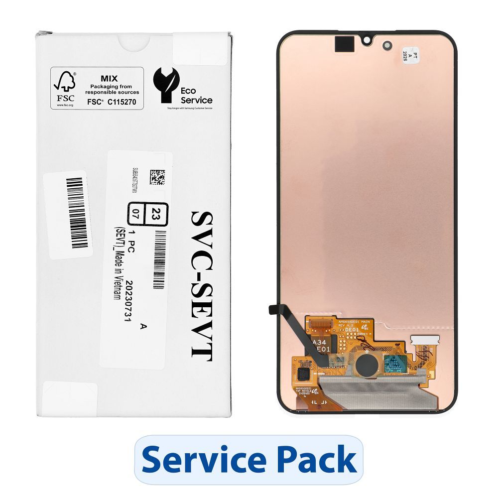 ServicePack LCD ekraan SAMSUNG A34 5G A346B GH82-31235A jaoks ilma raamita