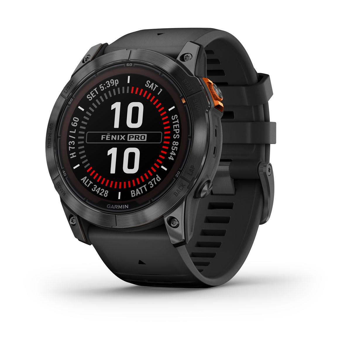 Nutikell Garmin Fenix 7X Pro Solar must