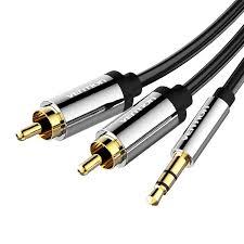 Audiokaabel 3.5mm 2xRCA-le 1.5m Vention