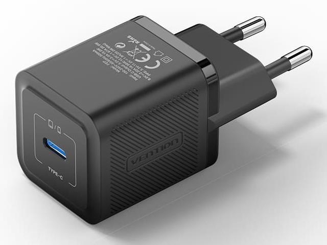 Vention FEPB0-EU 20W USB-C võrgulaadija 1 port must