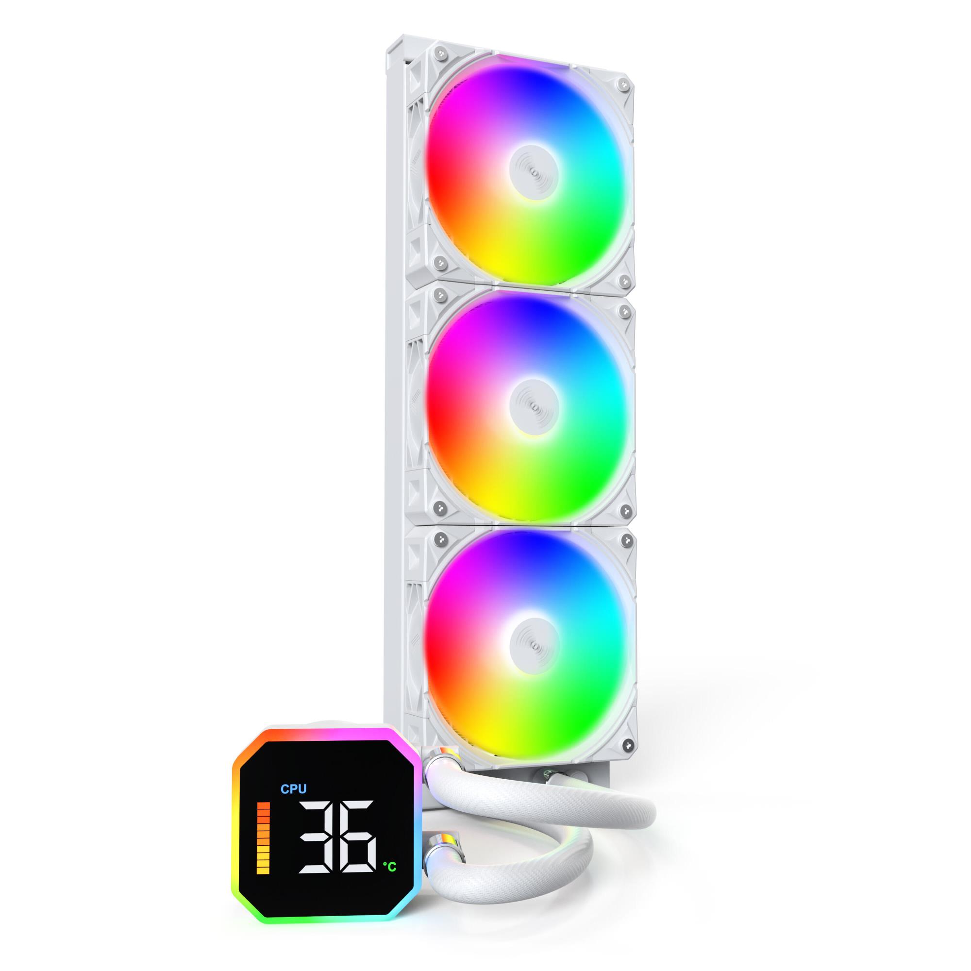 Montech Hyperflow Digital 360 protsessori jahuti valge