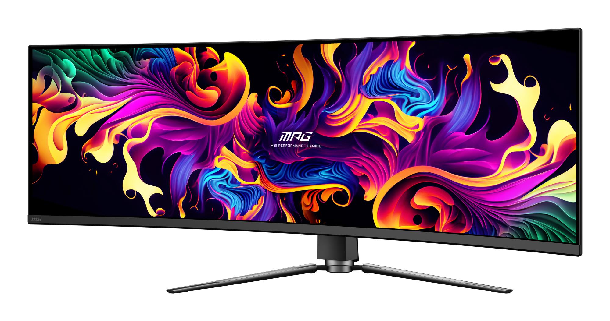 Monitor MSI MPG 491CQP QD-OLED 49" mängu kumer 5120x1440 32:9 144Hz 0.03ms must