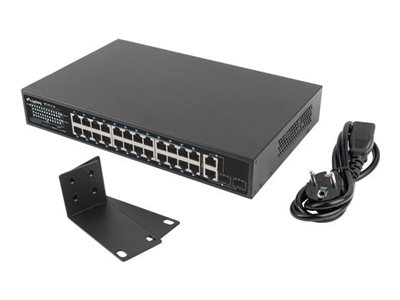 LANBERG kommutaator RSFE-24P-2C-250 PoE-ga