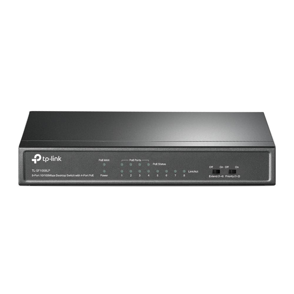 TP-Link TL-SF1008LP kommutaator, 8x10/100, 4xPoE