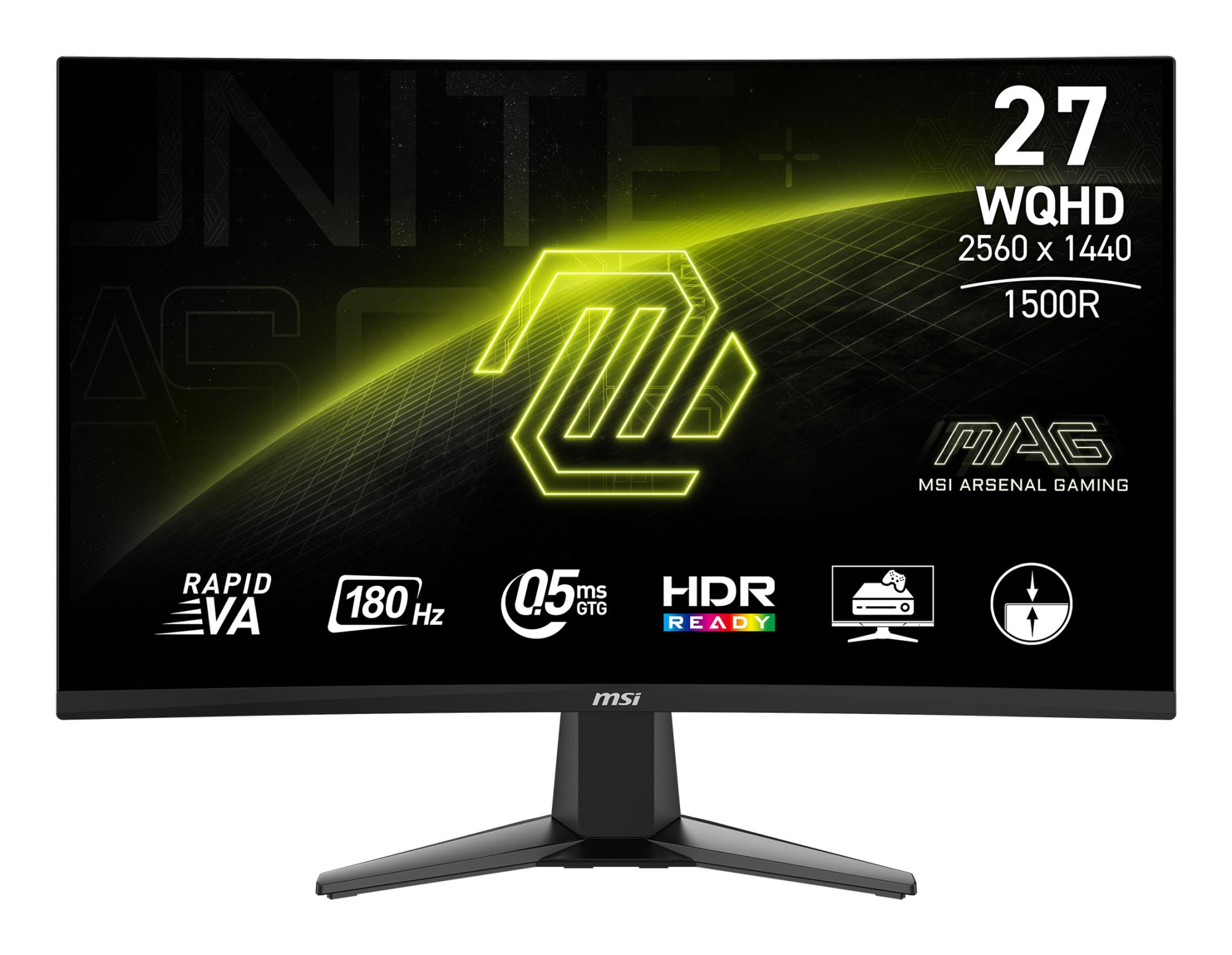 Monitor MSI 27" Quad HD 2560x1440 LCD Kõver MAG27CQ6F
