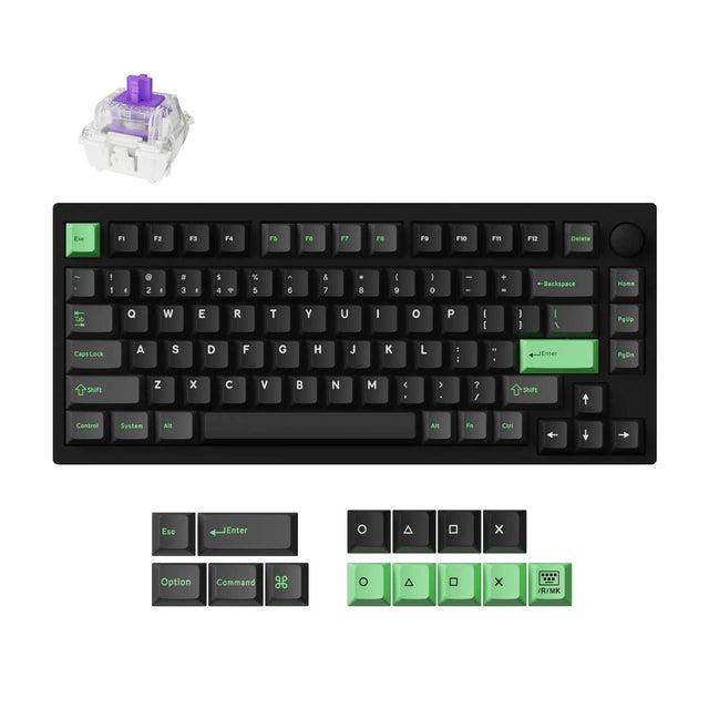 Juhtmevaba klaviatuur KEYCHRON P1 HE RGB Black P1H-M1Z