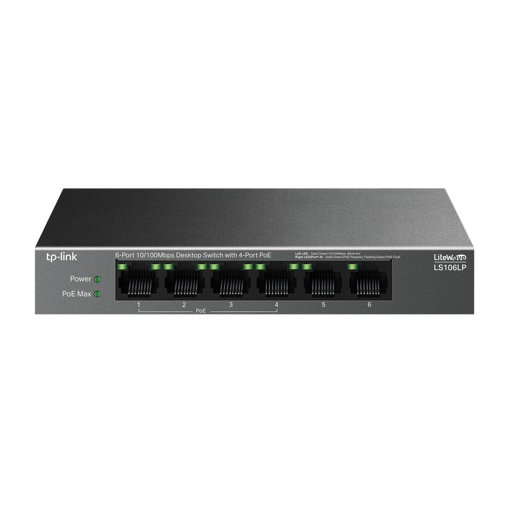TP-Link LS106LP kommutaator, 4xPoE