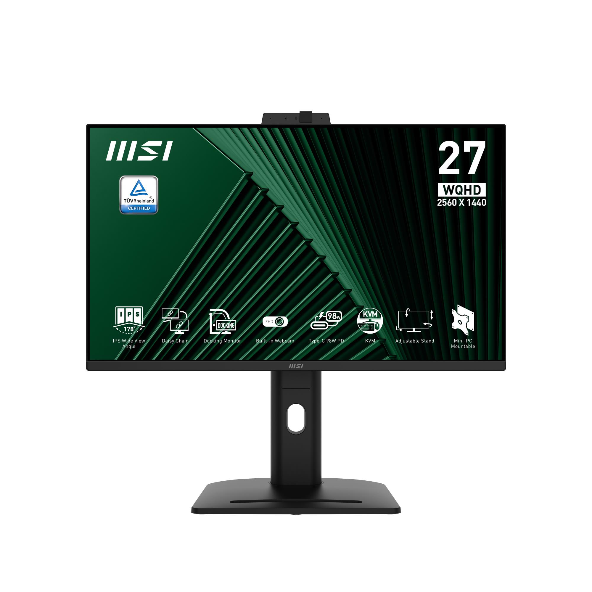 LCD monitor MSI PRO MP275QPDG 27" äri IPS 2560x1440 100Hz 5ms kõlaritega