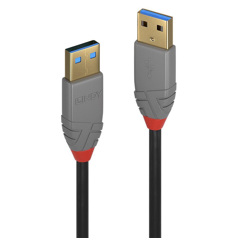 Lindy USB3.2 Type A kaabel 5m Anthra