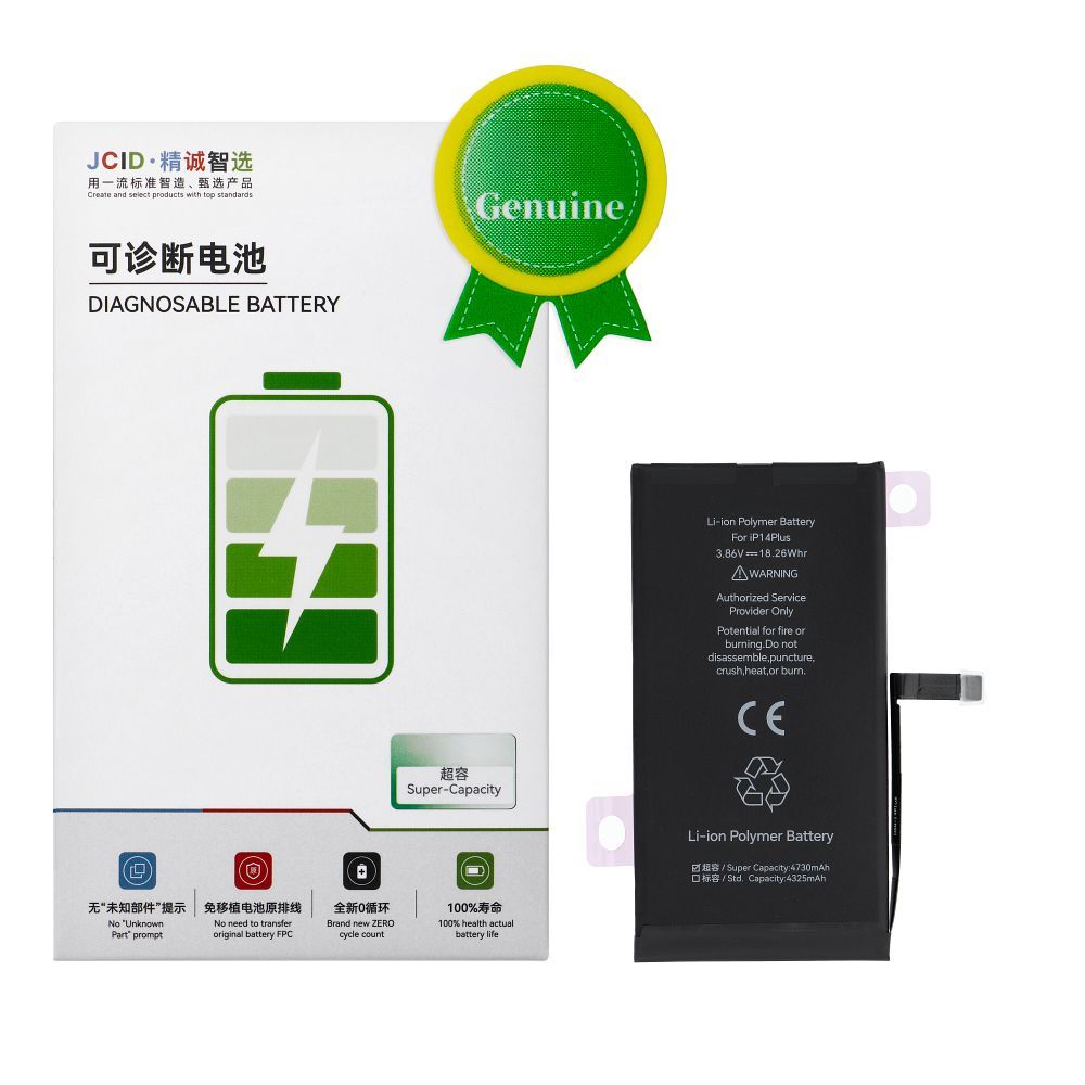 JCID diagnoositav ehtne aku iPhone 14 PLUS (suure võimsusega)