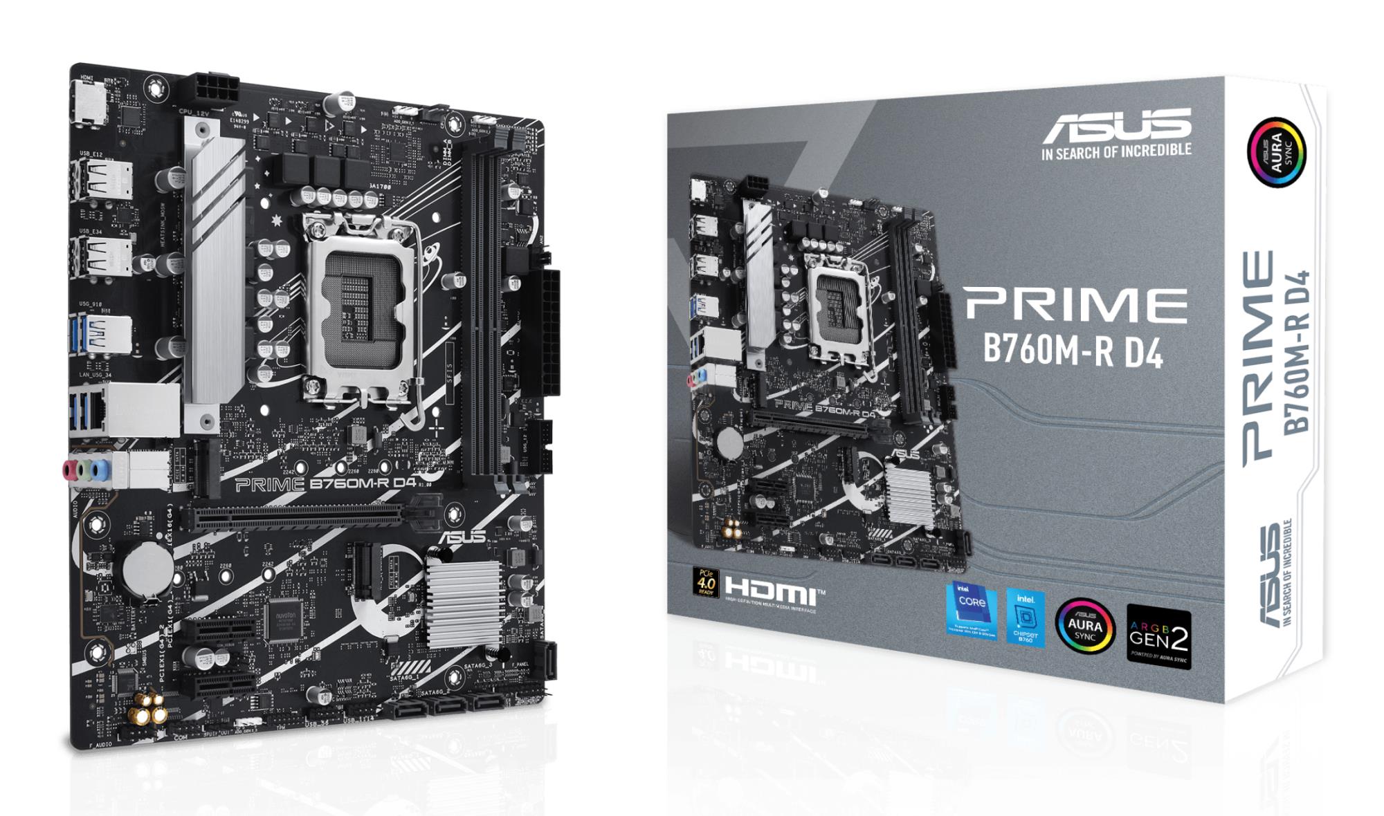 Emaplaat ASUS Intel B760 LGA1700 Micro-ATX DDR4 2 pesa