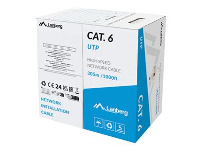 LANBERG LAN kaabel cat.6 305m tahke CCA