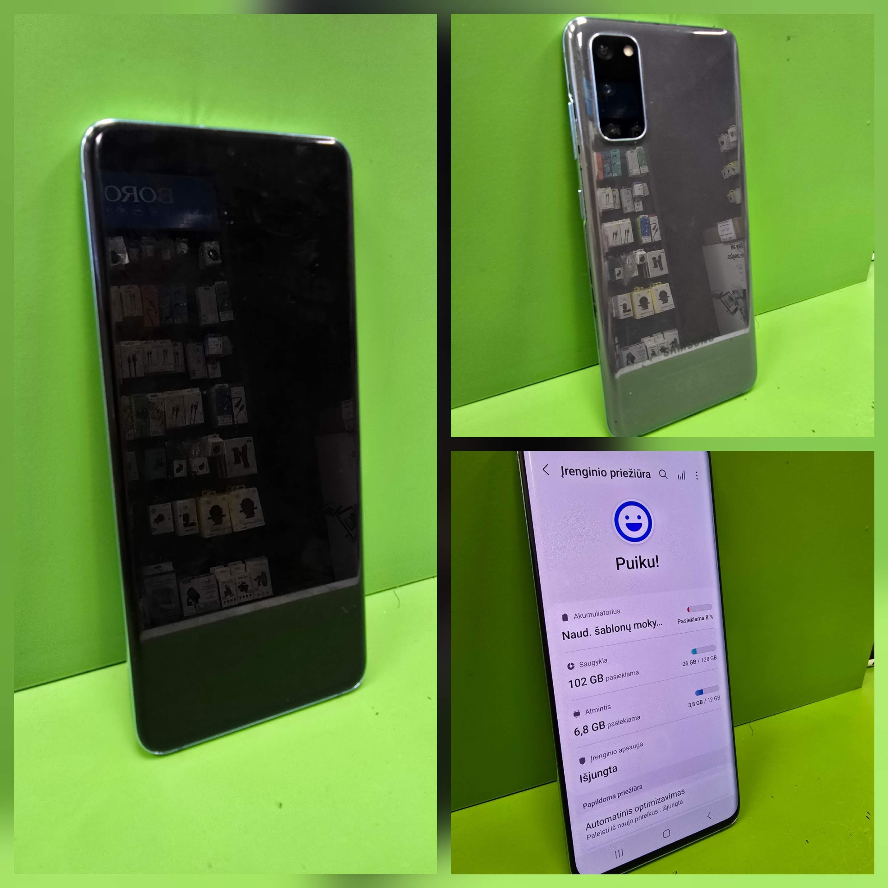 Samsung Galaxy S20 5G G981 128GB (Kasutatud toode)