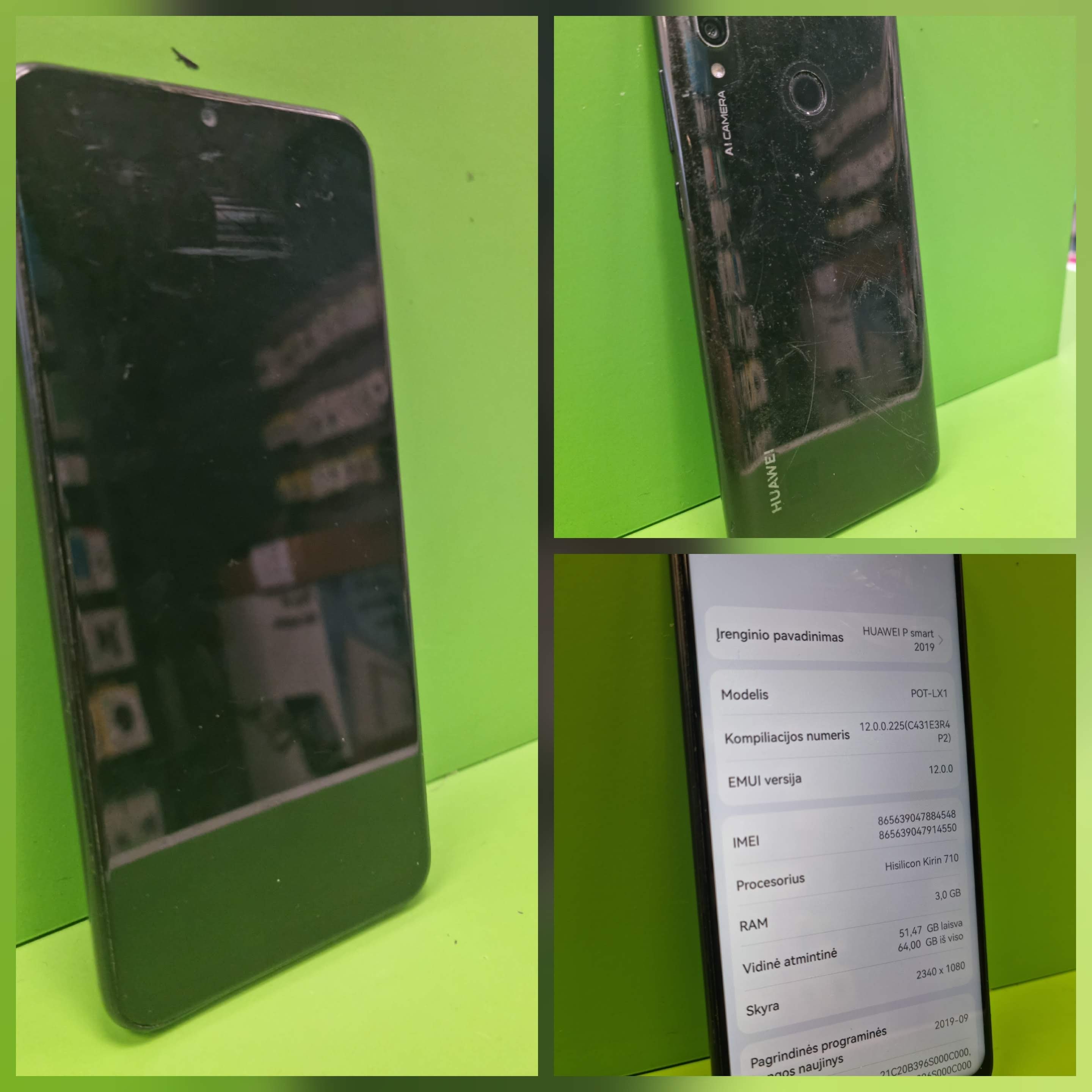 Huawei P smart 2019 64GB (Kasutatud toode)