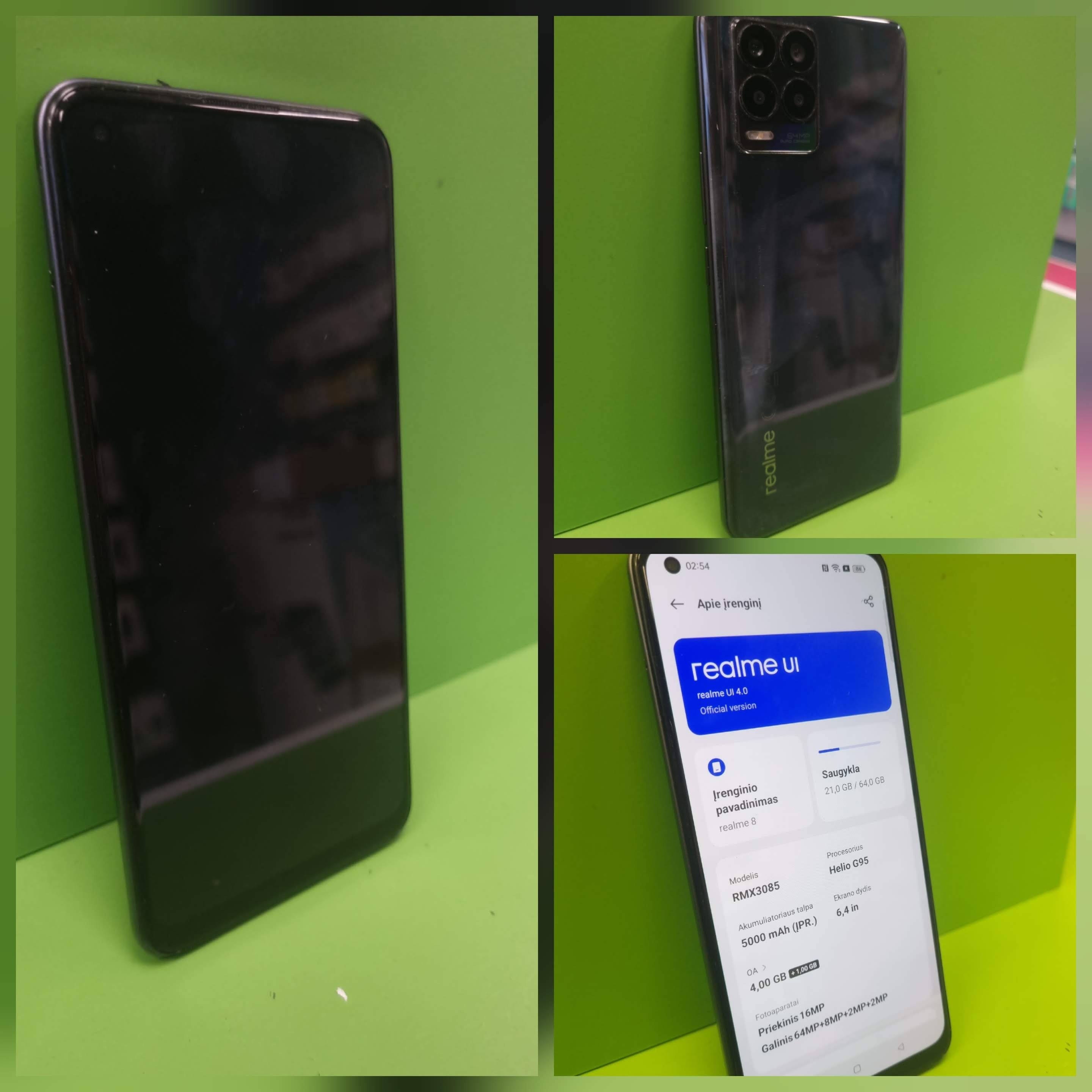 Realme 8 64GB (Kasutatud toode)