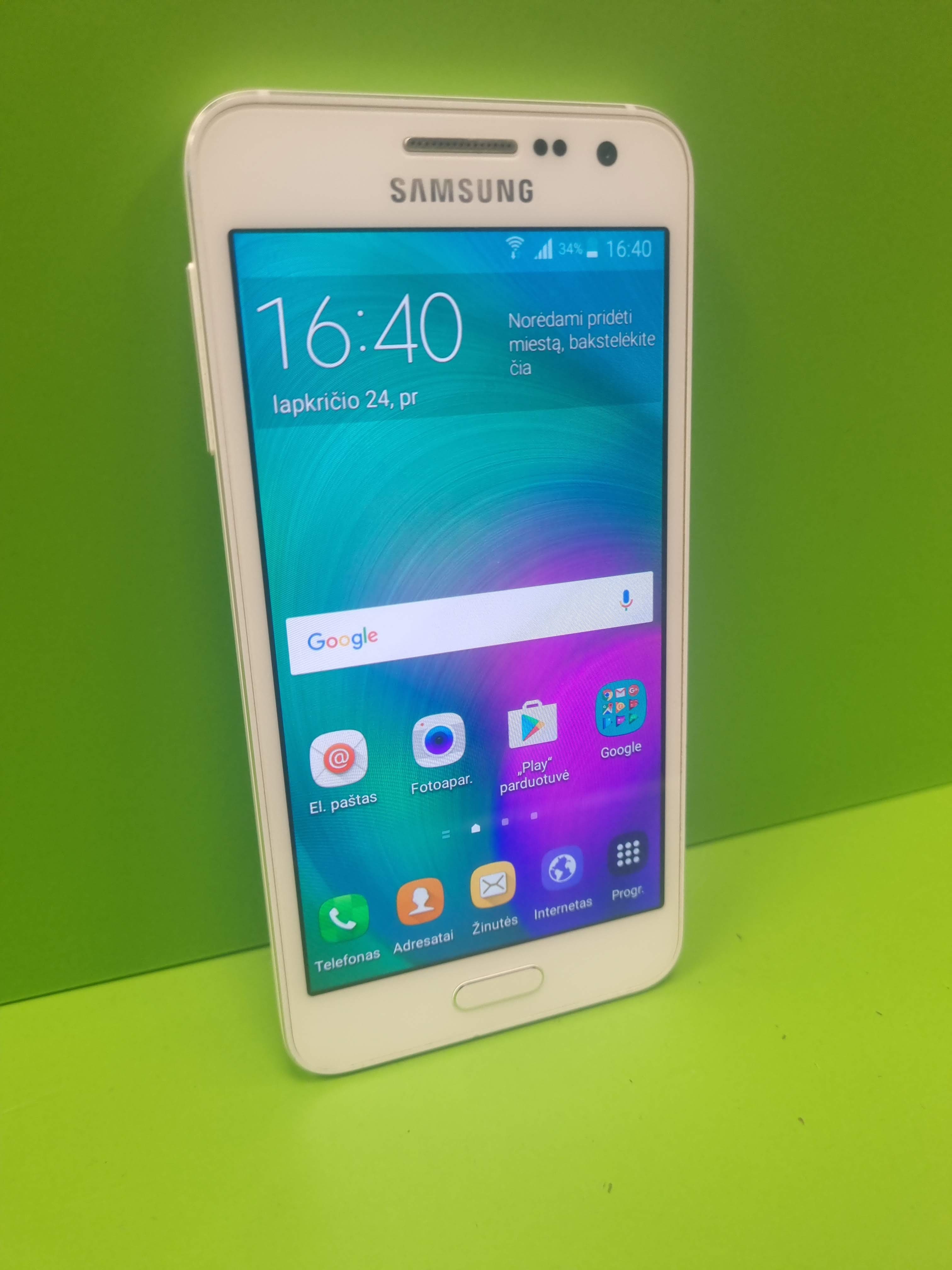 Samsung Galaxy A3 16GB (Kasutatud toode)
