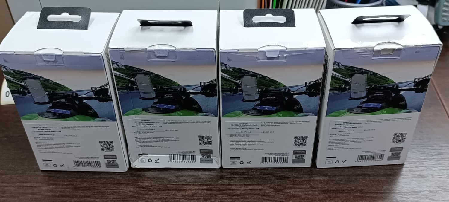 Borofone Bicycle/Motorcycle hoidja BH105 Crown must (damaged packaging)