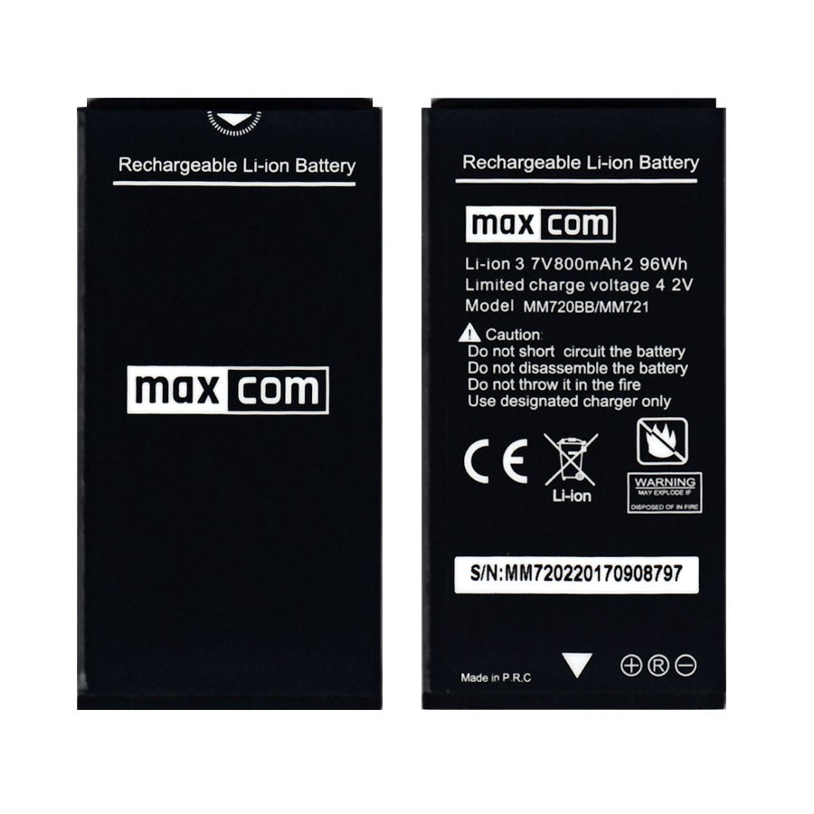 Originaal aku Maxcom MM720/MM721 - 800mAh (lahtiselt)