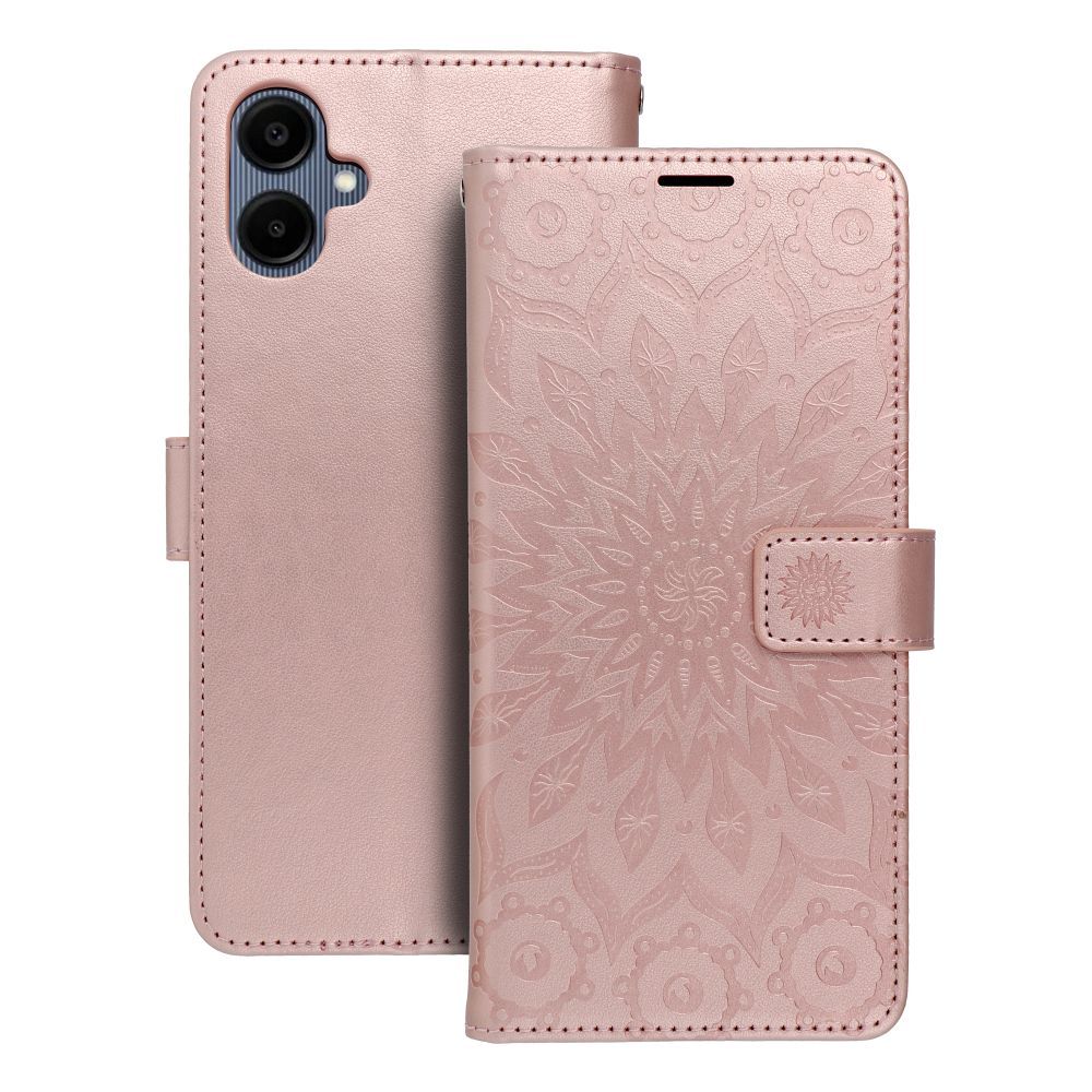 MEZZO Book ümbris jaoks SAMSUNG A06 mandala rose kuldne