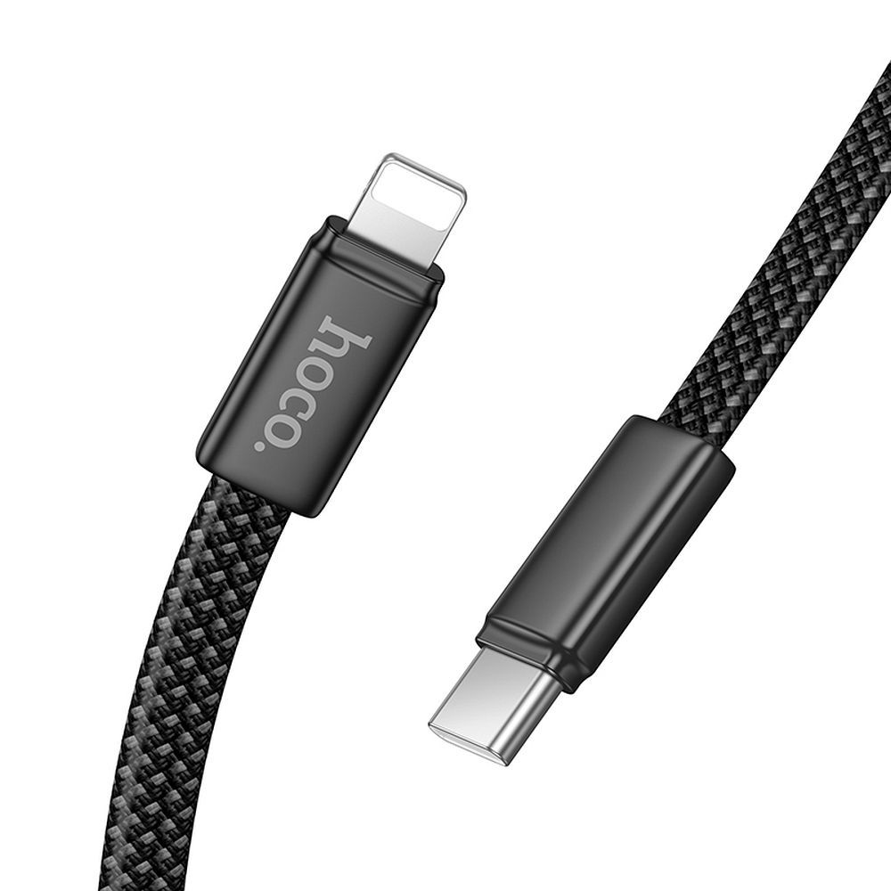 Flat Kaabel USB C to Lightning Hoco PD 30W 1 m X125 must