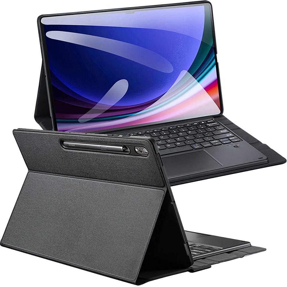 DUX DUCIS case DK foldable with Wireless Keyboard with backlight jaoks SAMSUNG Tab S10 Ultra/S9 Ultra/S8 Ultra must