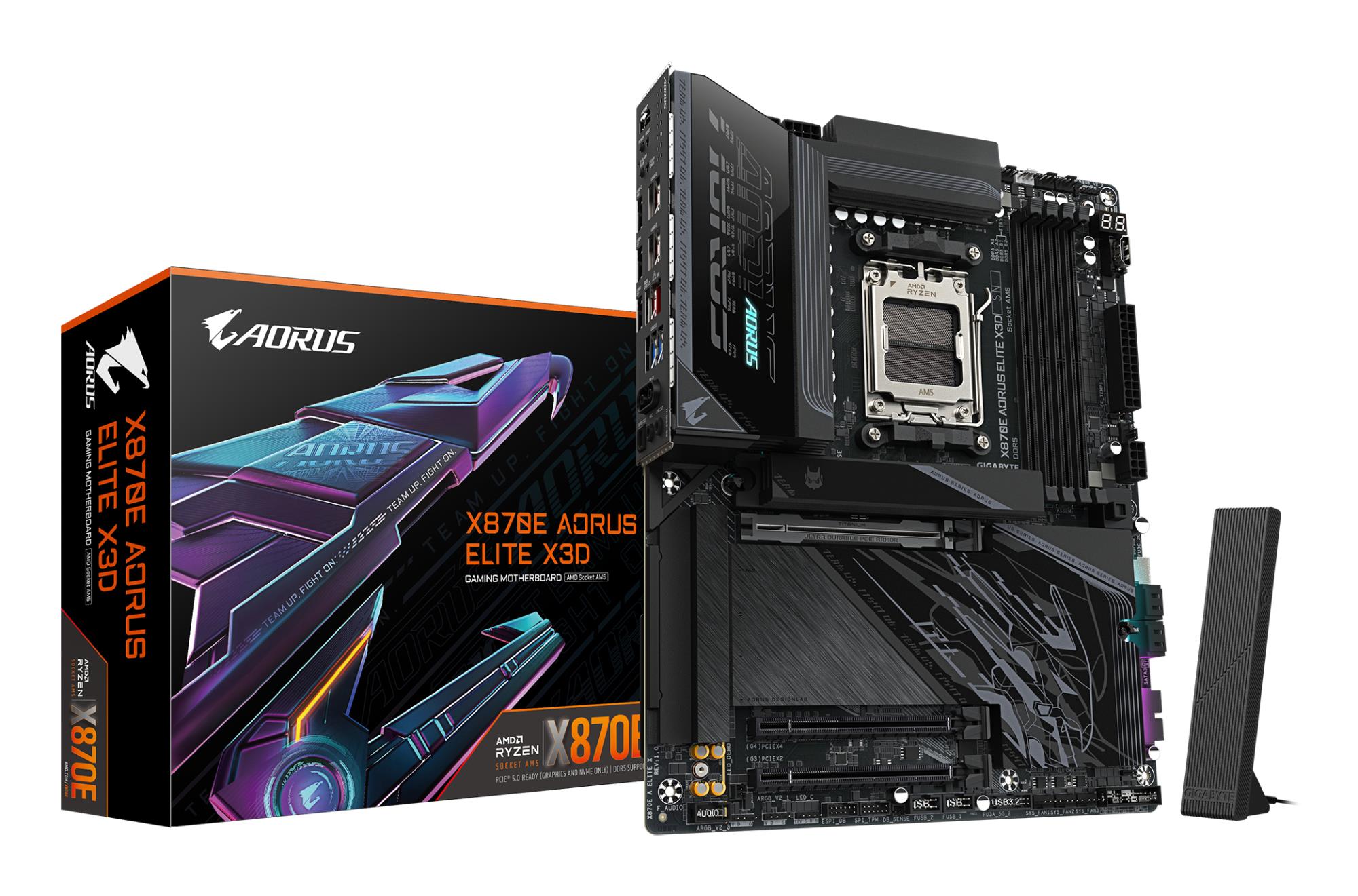 Emaplaat GIGABYTE X870E AORUS ELITE X AMD X870E Socket AM5 ATX DDR5