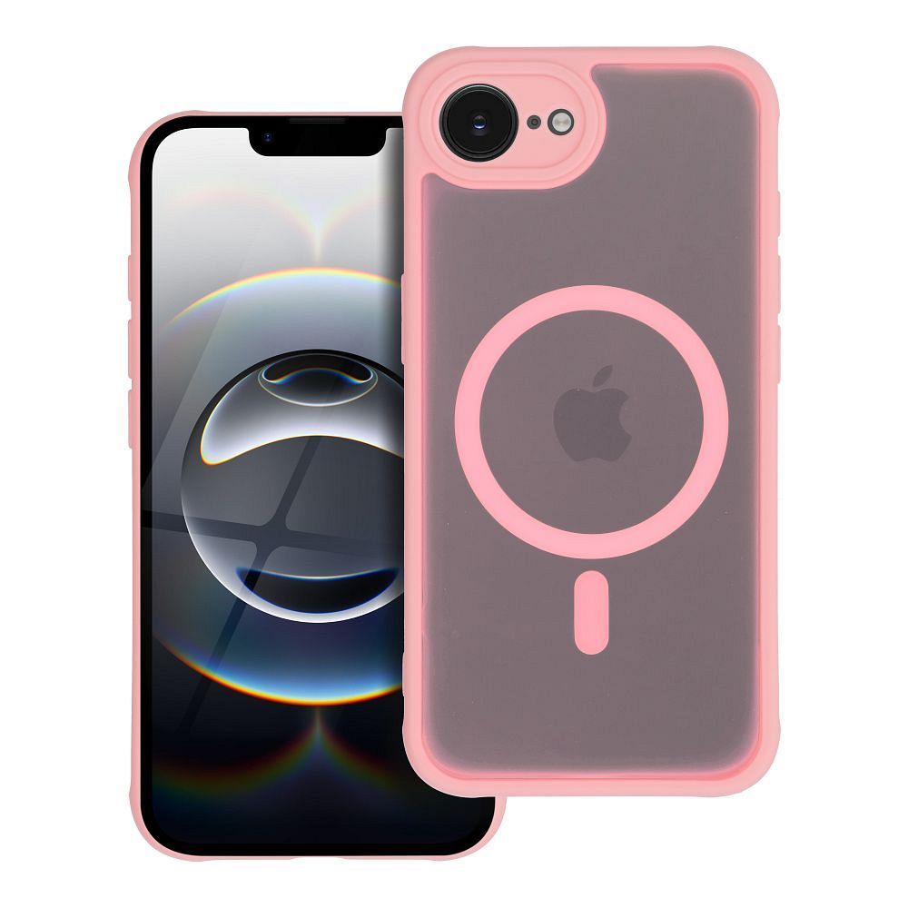 FULL MATTE MAG COVER Ümbris compatible with MagSafe jaoks IPHONE 16 jasny różowy