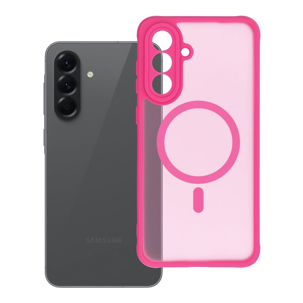 FULL MATTE MAG COVER Ümbris compatible with MagSafe jaoks SAMSUNG A56 roosa