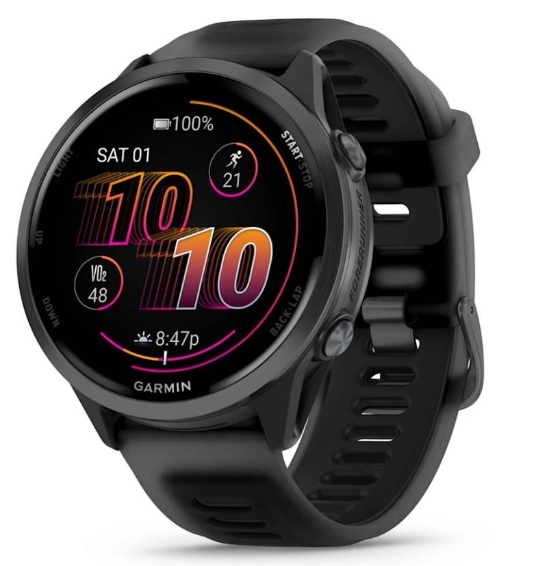 GARMIN Forerunner 570 47mm nutikell hallkivi hall