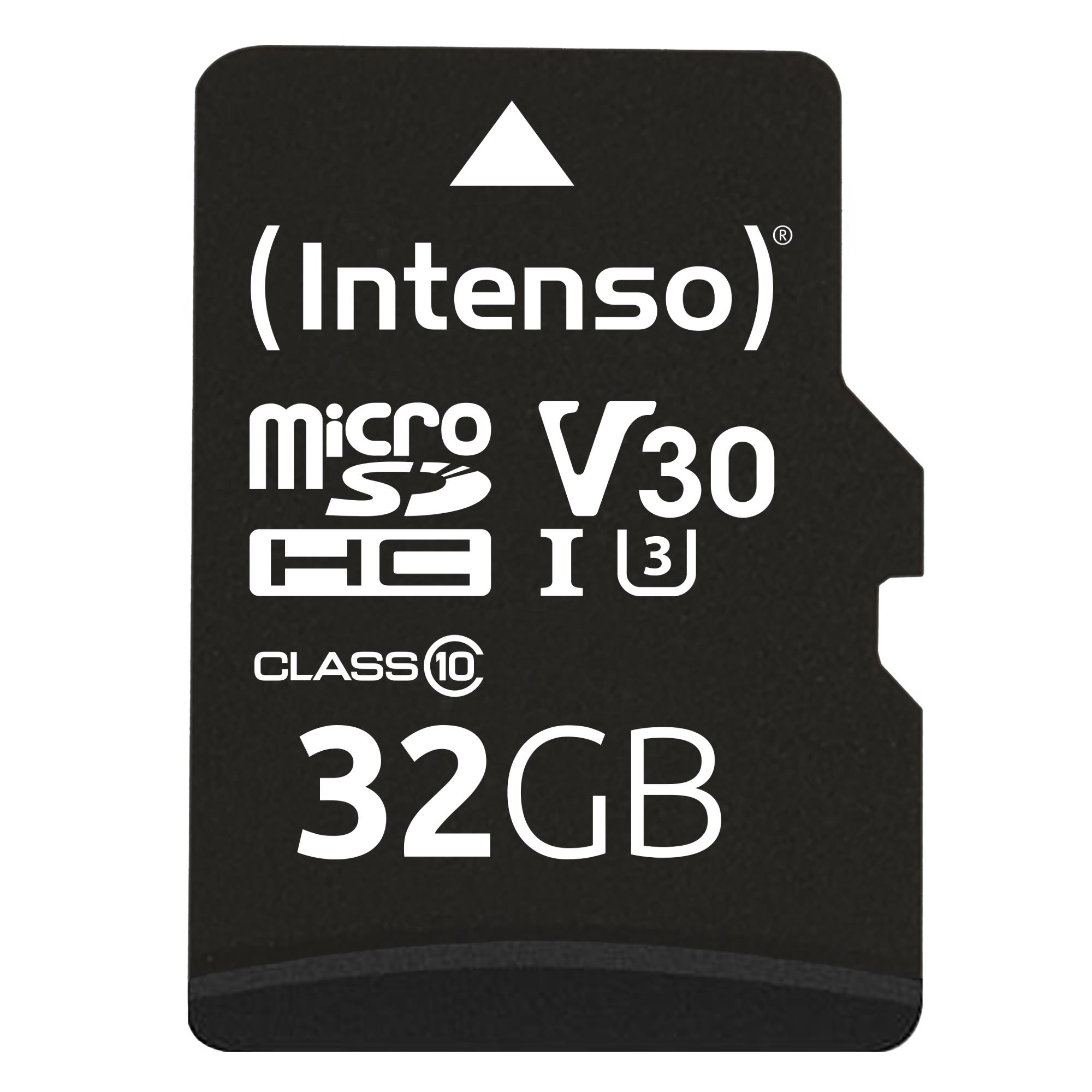 Memory Micro SDHC 32GB C10/w/adapter 3433480 INTENSO