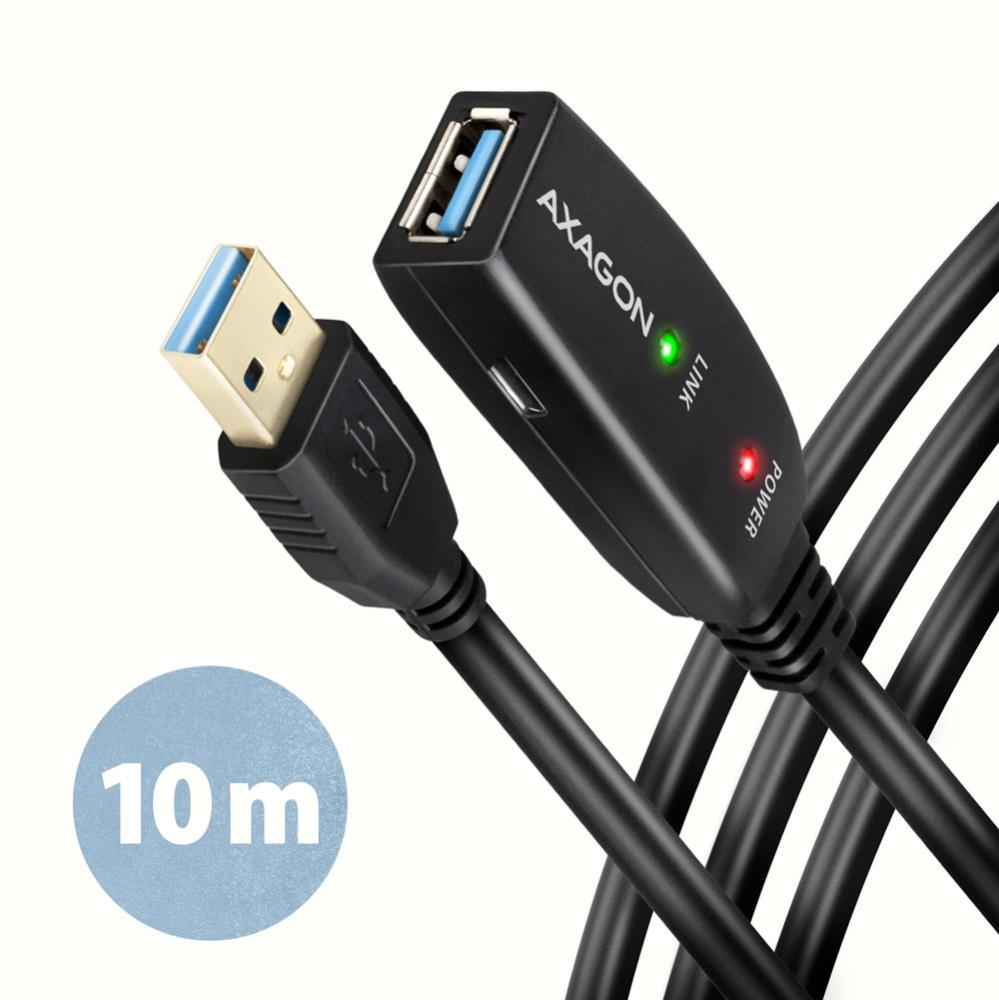USB3.2 A-M/A-F aktiivne kaabel 10m ADR-310 Axagon