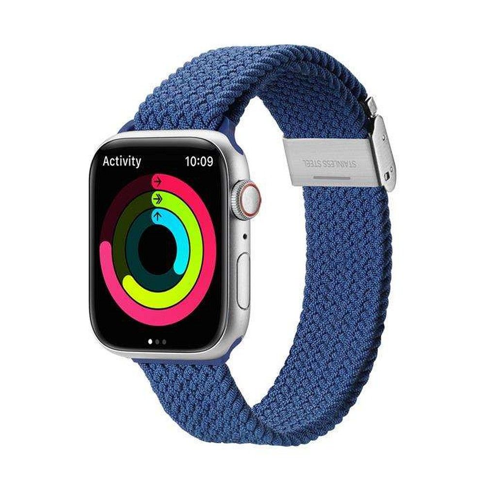 DUX DUCIS strap MIXTURE PRO stretchable braided jaoks Apple Watch 38 / 40 / 41 mm sinine