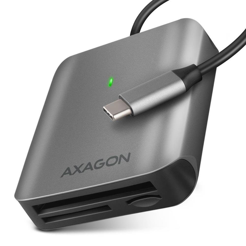 USB-C mälukaardilugeja 3 pesaga SD MicroSD CF CRE-S3C Axagon