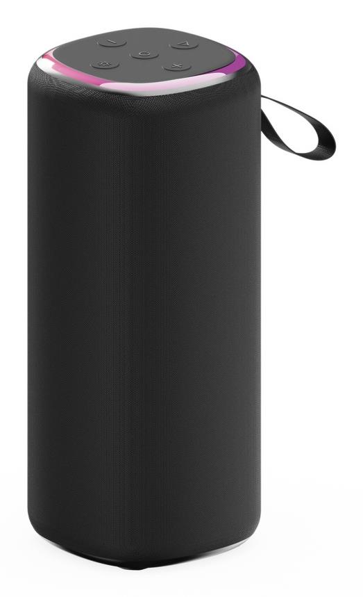 Portable Speaker|GEMBIRD|Must|Juhtmevaba|Bluetooth|SPK-BT-LED-08L