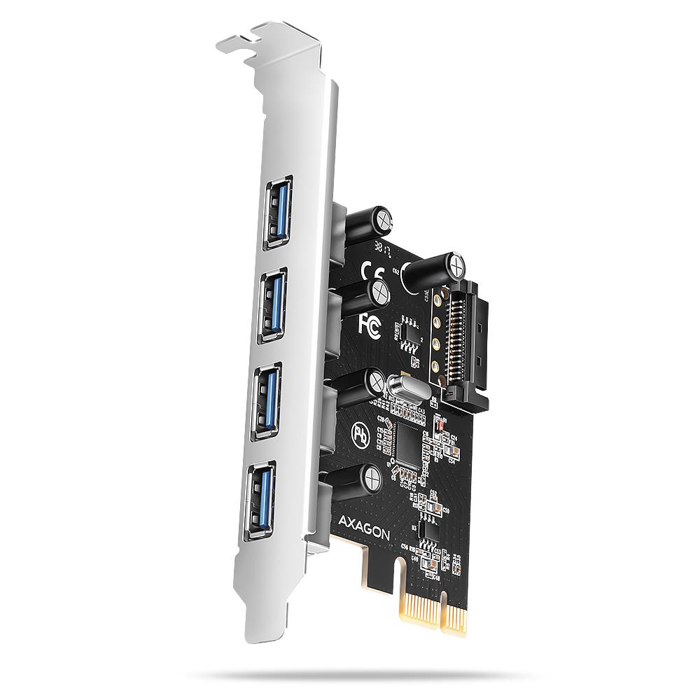 AXAGON USB 2.0 PCIe Laienduskaart 4 Porti PCEU-430RS