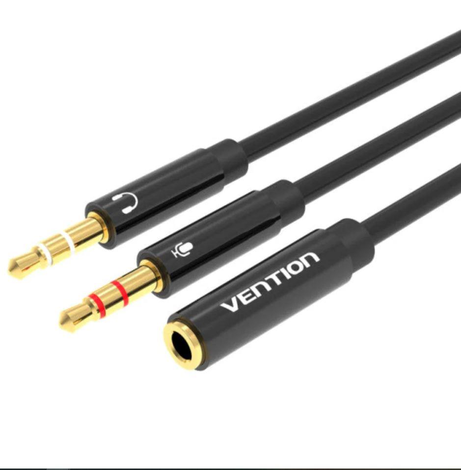 Audiokaabel 2x3.5mm 3.5mm-le 0.3m Vention