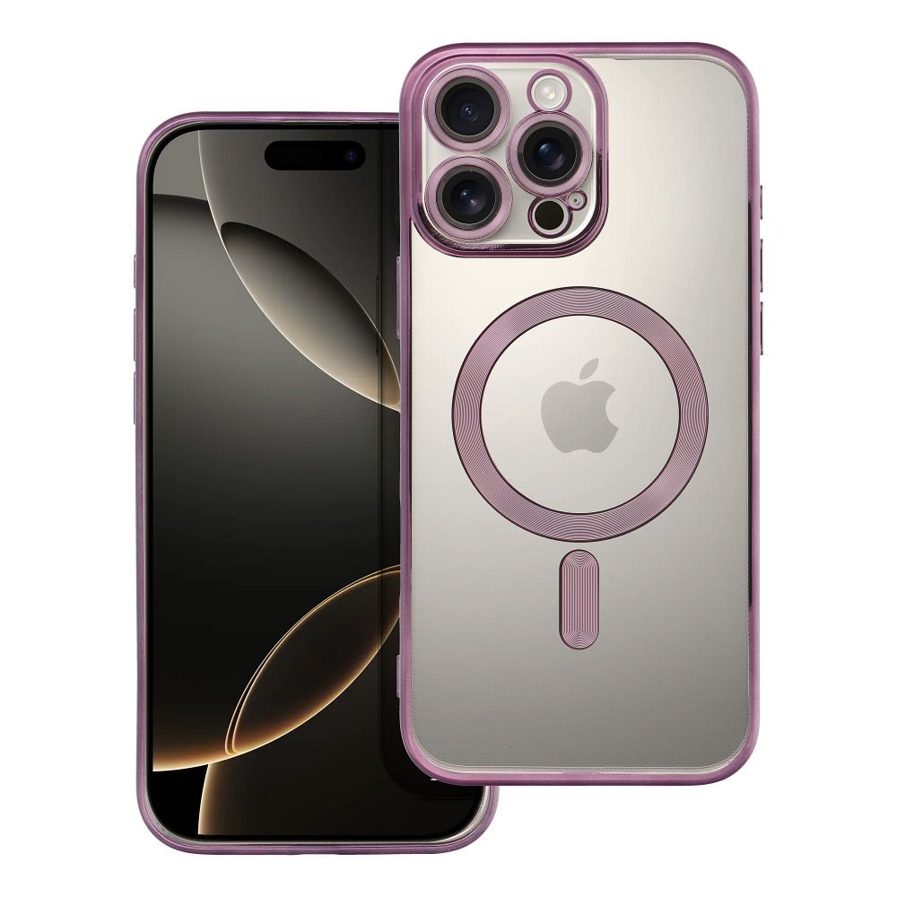 ELECTRO MAG COVER case compatible with MagSafe jaoks IPHONE 16 Pro Max deep lilla