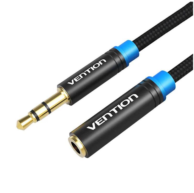 Kaabel Audio Braided 3.5mm male-female Vention VAB-B06-B500-M 5m must