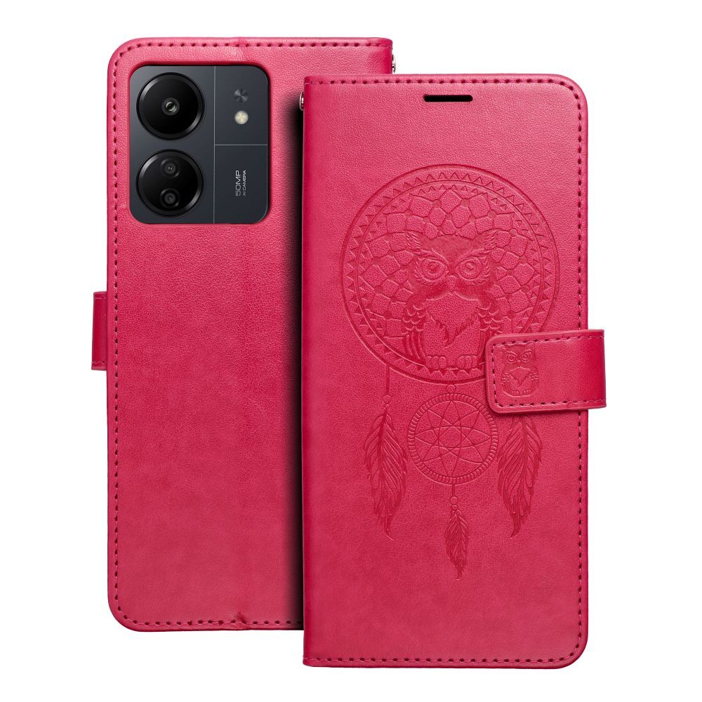 MEZZO Book ümbris jaoks XIAOMI Redmi 13C / POCO C65 dreamcatcher magenta