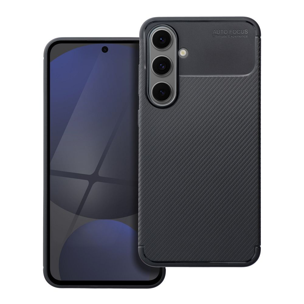 Ümbris CARBON PREMIUM jaoks SAMSUNG S24 FE must