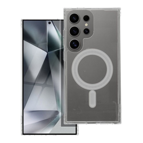 CLEAR MAG ÜMBRIS (MID) compatible with MagSafe jaoks SAMSUNG S25 läbipaistev