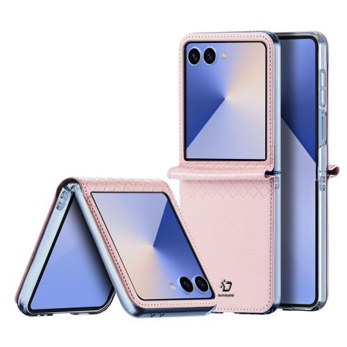 Telefoni ümbris Dux Ducis Bril sobib Samsung F707 Z Flip 5 5G roosa