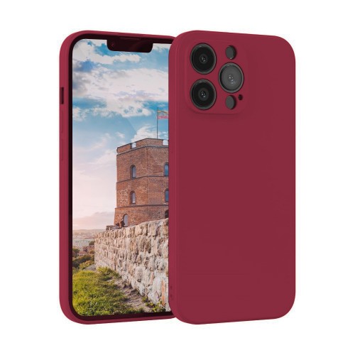 Telefoni ümbris Liquid Silicone Edge Samsung M336 M33 5G (tumepunane roos)