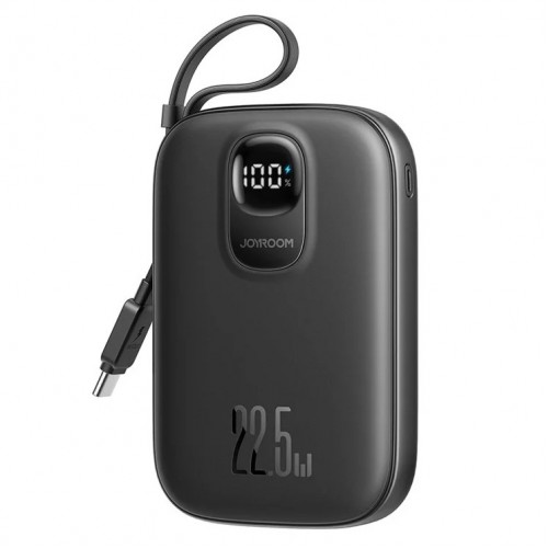 Power Bank Joyroom "JR-PBF17" must 10000mAh 22.5W (PD / QC3.0) + integreeritud Type-C kaabel