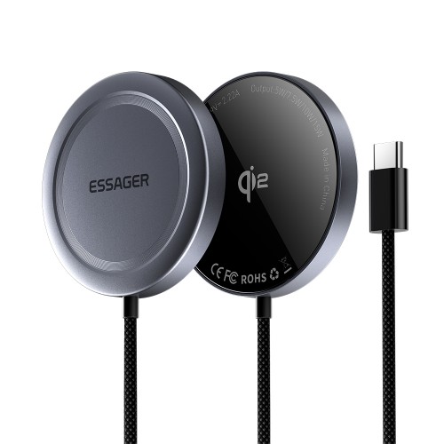 Juhtmevaba laadija Essager "ES-WC11" Qi2 must 15W
