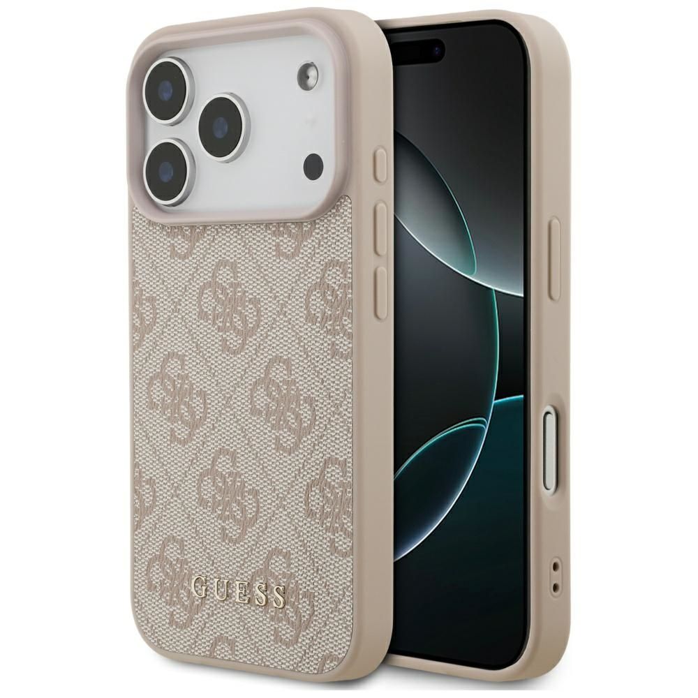 Guess Чехол для iPhone 17 Pro GUHCP17LG4GFPI (PU 4G Classic) розовый
