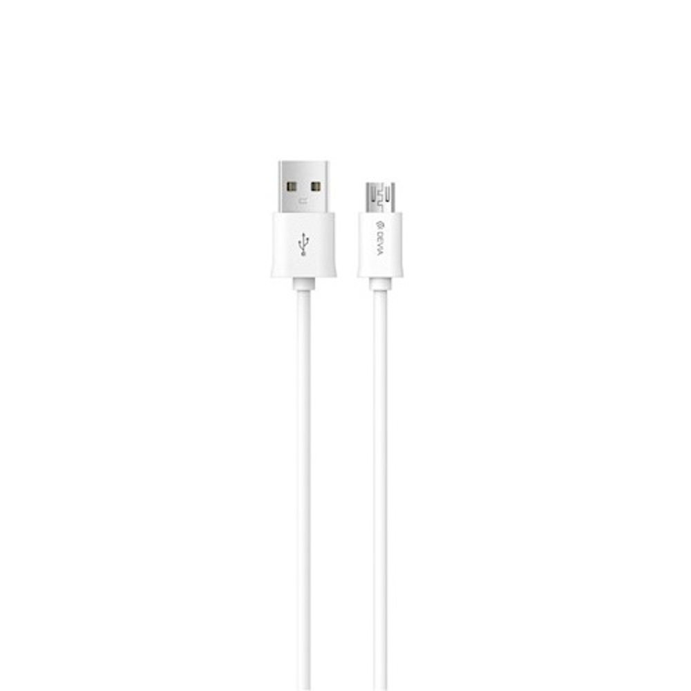 Devia кабель Smart EC081 USB - MicroUSB 1,0 m 2,1A белый