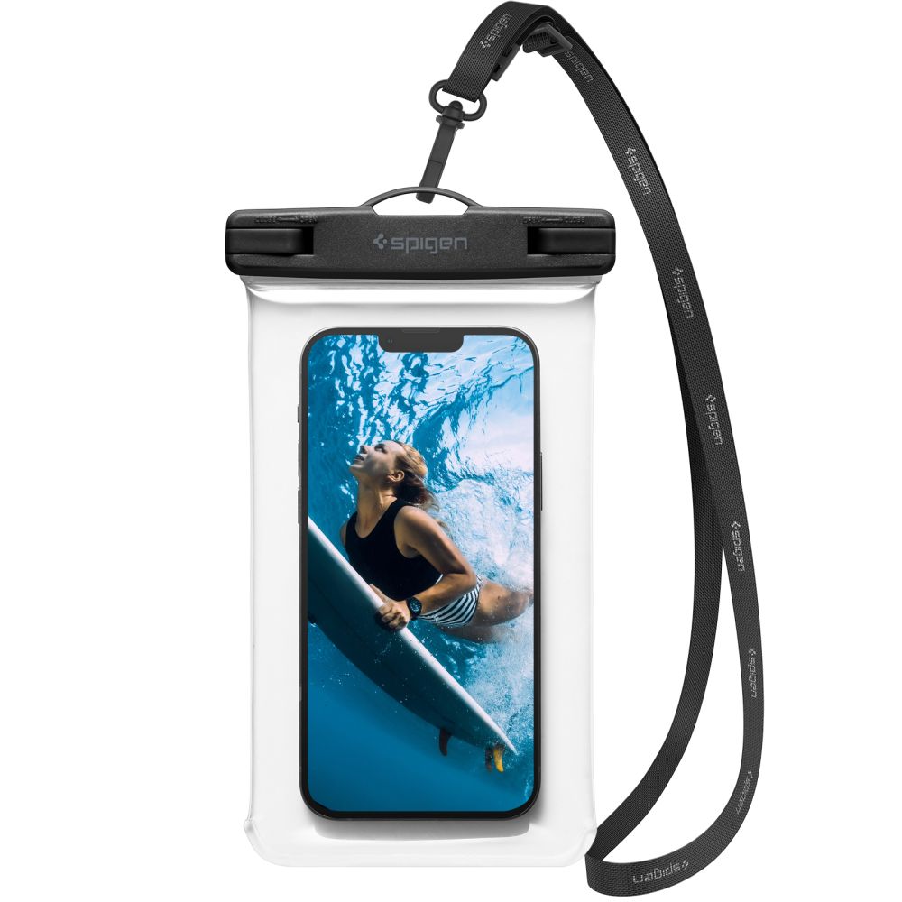 Spigen Aqua Shield A601 universaalne veekindel ümbris, läbipaistev