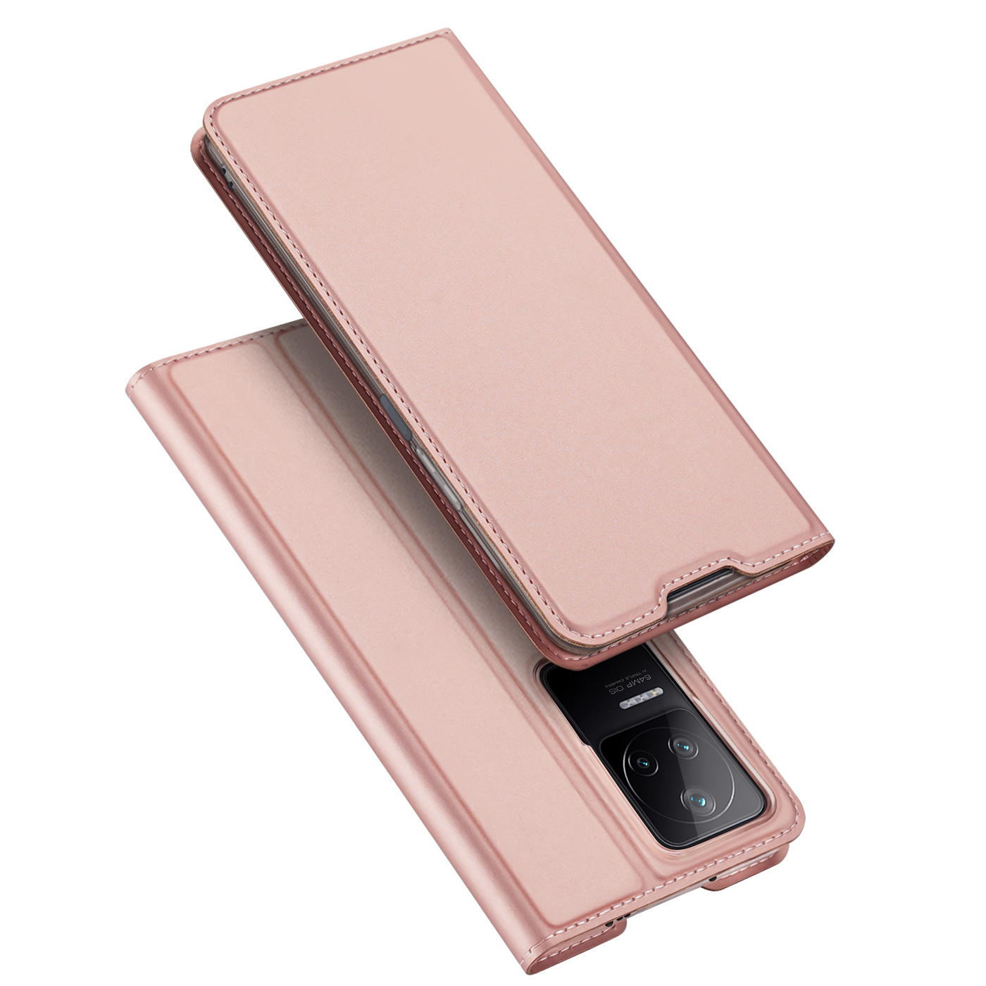 Чехол Dux Ducis Skin Pro Holster с откидной крышкой для Xiaomi Poco F4 5G розовый